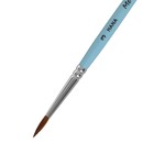 Кисть Колонок харбин круглая, HANA Мечтай № 3 (длина волоса 15 мм), короткая ручка матовая - Фото 2