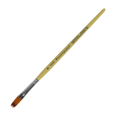 Кисть Синтетика "Гребешок", HANA Фантазируй № 8 (длина волоса 17 мм), короткая ручка матовая