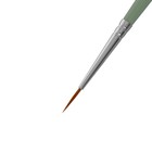 Кисть Синтетика круглая, HANA Воплощай № 1 (длина волоса 9 мм), короткая ручка матовая - Фото 3