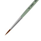 Кисть Синтетика круглая, HANA Воплощай № 3 (длина волоса 17 мм), короткая ручка матовая - Фото 2