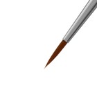 Кисть Синтетика круглая, HANA Воплощай № 3 (длина волоса 17 мм), короткая ручка матовая - Фото 3