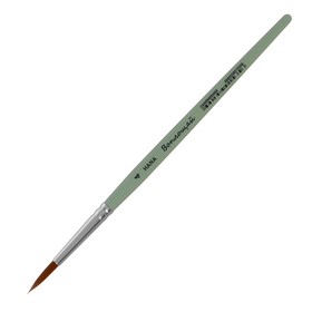 Кисть Синтетика круглая, HANA Воплощай № 4 (длина волоса 19 мм), короткая ручка матовая