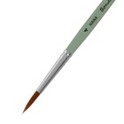 Кисть Синтетика круглая, HANA Воплощай № 4 (длина волоса 19 мм), короткая ручка матовая - Фото 2