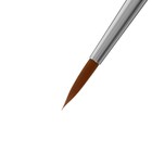 Кисть Синтетика круглая, HANA Воплощай № 4 (длина волоса 19 мм), короткая ручка матовая - Фото 3