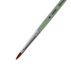 Кисть Синтетика плоская, HANA Воплощай № 4 (длина волоса 10 мм), короткая ручка матовая - Фото 2