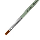 Кисть Синтетика плоская, HANA Воплощай № 6 (длина волоса 12 мм), короткая ручка матовая - Фото 2