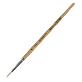 Кисть Щетина круглая, HANA Сочиняй № 4 (длина волоса 16 мм), короткая ручка матовая