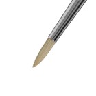 Кисть Щетина круглая, HANA Сочиняй № 6 (длина волоса 22 мм), короткая ручка матовая - Фото 3
