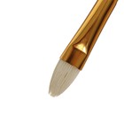 Кисть Щетина овальная, HANA Сочиняй № 10 (длина волоса 13 мм), короткая ручка матовая - Фото 3