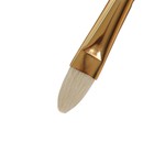 Кисть Щетина овальная, HANA Сочиняй № 12 (длина волоса 14 мм), короткая ручка матовая - Фото 3