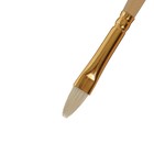 Кисть Щетина овальная, HANA Сочиняй № 7 (длина волоса 11 мм), короткая ручка матовая - Фото 3