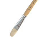 Кисть Щетина плоская, HANA Сочиняй № 16 (длина волоса 26 мм), короткая ручка матовая - Фото 2