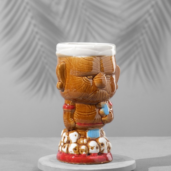 Стакан для коктейлей «Вождь Маори» керамический, 400 мл - Фото 1