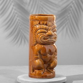 Тики стакан "Mckay Idol", красно/коричневы, керамический, 440 мл  микс
