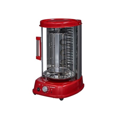 Вертикальная печь-гриль Oursson VR1522/RD, 1500 Вт, 21 л, таймер, красный