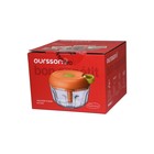 Ручной измельчитель Oursson HC1034/OR, 400 мл, оранжевый - фото 51673589