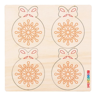 Набор для творчества «Новогодние раскраски. Снежинка»