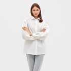 Рубашка женская с объёмными рукавами MINAKU: Casual Collection цвет белый, р-р 44 9156644 - фото 14087463