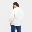 Рубашка женская с объёмными рукавами MINAKU: Casual Collection цвет белый, р-р 48 - Фото 4
