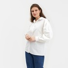 Рубашка женская с объёмными рукавами MINAKU: Casual Collection цвет белый, р-р 48 - Фото 5