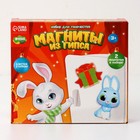 Магниты из гипса «Кролик с подарком» - фото 805048857