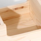Подставка "Лодочка" из СОСНЫ, с 4мя отсеками и большим отделом, 14×25×10 см - Фото 4