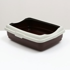 Лоток большой с бортиком Atlantis «Стандарт», 43×33×12.5 см, шоколад - Фото 2