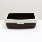 Лоток большой с бортиком Atlantis «Стандарт», 43×33×12.5 см, шоколад - Фото 3