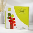 Набор столовый «Арабеска», 7 предметов: 30×30 см - 1 шт., 18×18 см - 6 шт., цвет золотой, серый - Фото 4