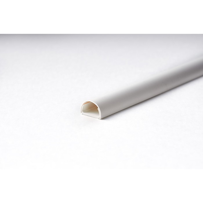 Кабель-канал полукруглый Уфакор АРКА 20*12*2000, белый - Фото 1