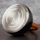 УЦЕНКА Чайник со свистком Magistro Stone, 2.7 л, ручка soft-touch, индукция, цвет чёрный - Фото 5