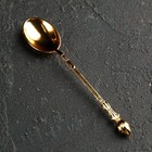 УЦЕНКА Набор ложек на подставке Magistro «Золотой лебедь», 7,5×5×14 см, цвет золотой - Фото 5