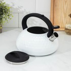 УЦЕНКА Чайник со свистком Magistro Glow, 3 л, индукция, ручка soft-touch, цвет белый 9308481