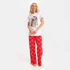 Пижама новогодняя женская KAFTAN «Мопс», размер 40-42 - фото 319077886