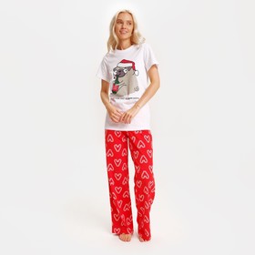 Пижама новогодняя женская KAFTAN «Мопс», размер 52-54