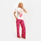 Пижама новогодняя женская (футболка, брюки) KAFTAN Girl, размер 48-50 - фото 23229350 Пижама новогодняя женская (футболка, брюки) KAFTAN Girl, размер 48-50 - фото 23229350