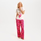 Пижама новогодняя женская (футболка, брюки) KAFTAN Girl, размер 48-50 - фото 23229352 Пижама новогодняя женская (футболка, брюки) KAFTAN Girl, размер 48-50 - фото 23229352