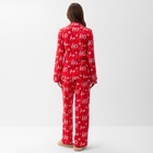 Пижама новогодняя женская (рубашка и брюки) KAFTAN ХоХо, размер 52-54 - Фото 5