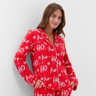 Пижама новогодняя женская (рубашка и брюки) KAFTAN ХоХо, размер 52-54 - Фото 6
