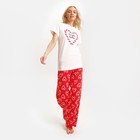Пижама новогодняя женская (футболка и брюки) KAFTAN Girl, размер 48-50 - Фото 4