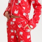 Пижама новогодняя женская (рубашка и брюки) KAFTAN Cats, размер 44-46 - Фото 5