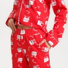 Пижама новогодняя женская (рубашка и брюки) KAFTAN Cats, размер 48-50 - Фото 5
