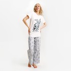 Пижама новогодняя женская (футболка и брюки) KAFTAN «Зайчик», размер 40-42 - Фото 4