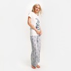 Пижама новогодняя женская (футболка и брюки) KAFTAN «Зайчик», размер 48-50 - Фото 2