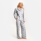 Пижама новогодняя женская (рубашка и брюки) KAFTAN «Зайчик», размер 44-46 - фото 321622335