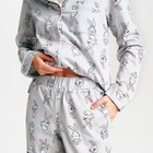 Пижама новогодняя женская (рубашка и брюки) KAFTAN «Зайчик», размер 44-46 - фото 24288331