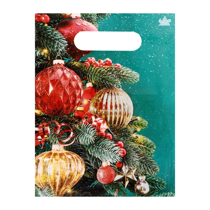 

Пакет "Новогодний", полиэтиленовый с вырубной ручкой, 30х23 см.