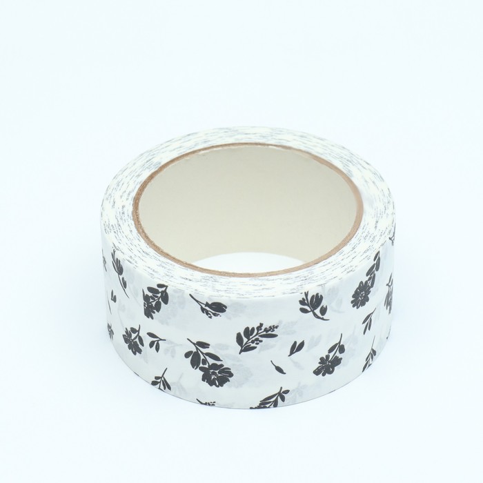 Бумажная упаковочная крафт-лента «Прованс» белая, 4.8 см × 30 м - Фото 1
