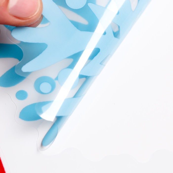 Декоративная наклейка Room Decor "Новогодний шпион №3" (статическая) 30,5х38 см 9294465