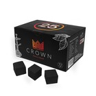 Уголь для кальяна Crown, 72 кубика, кубик 2.5 х 2.5 см - фото 11893722